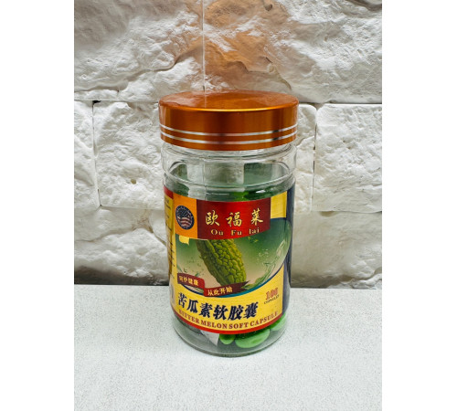 Капсули Момордика Ou Fu Lai (Bitter Melon Soft Capsule) 100 капсул