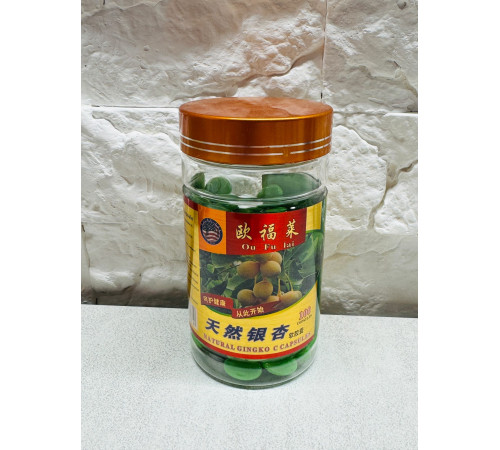 Капсули Гінкго Білоба Ou Fu Lai Natural Ginkgo Capsules 100 капсул