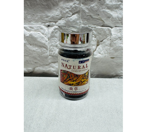 Natural Cordyceps Sinensis – кордицепс у капсулах для підтримки імунної системи та енергії, 100 капсул